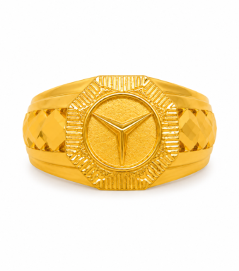 22K Gold Men's Classic Signet Ring