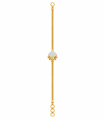 9K Gold Radiant Half-Moon Women's Bracelet