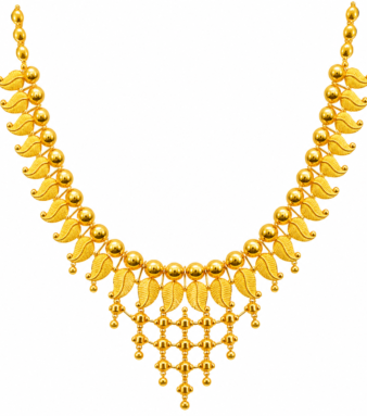 22K Gold Leaf Cascade Haram