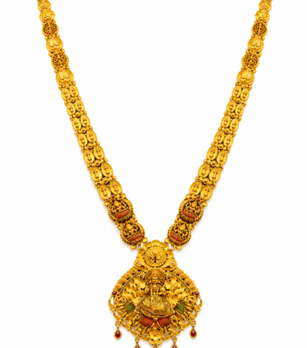 22K Gold Antique Lakshmi Devi Haram