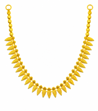 22K Gold Floral Bud Haram