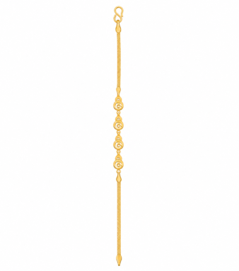 22K Gold Swirl Elegance Women’s Bracelet
