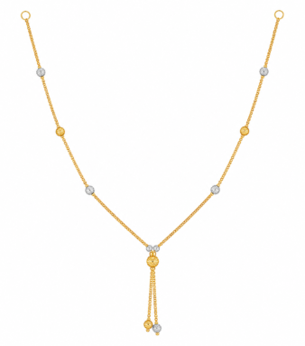 22K Gold Tokyo Aurora Dual-Bead Drop Chain