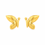 9K Gold Graceful Butterfly Stud