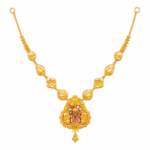 22K Gold Divine Murugan Pendant Necklace