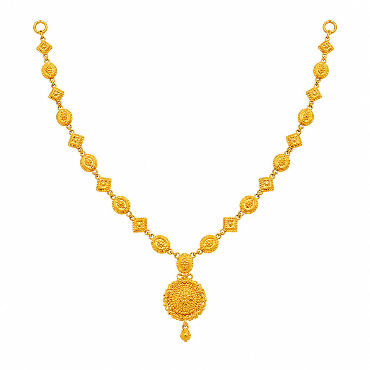 22K Gold Traditional Coin Motif Haram