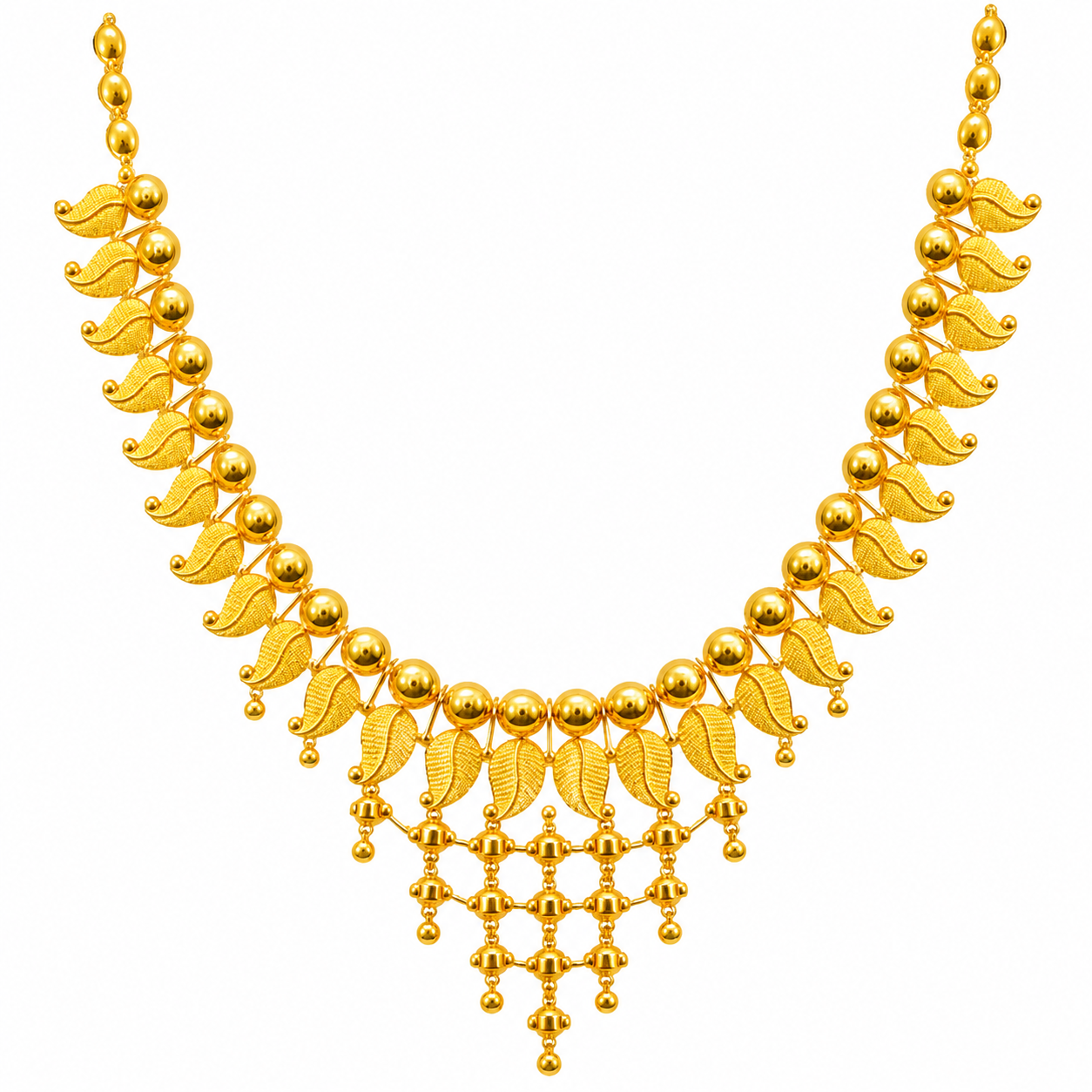 22K Gold Leaf Cascade Haram