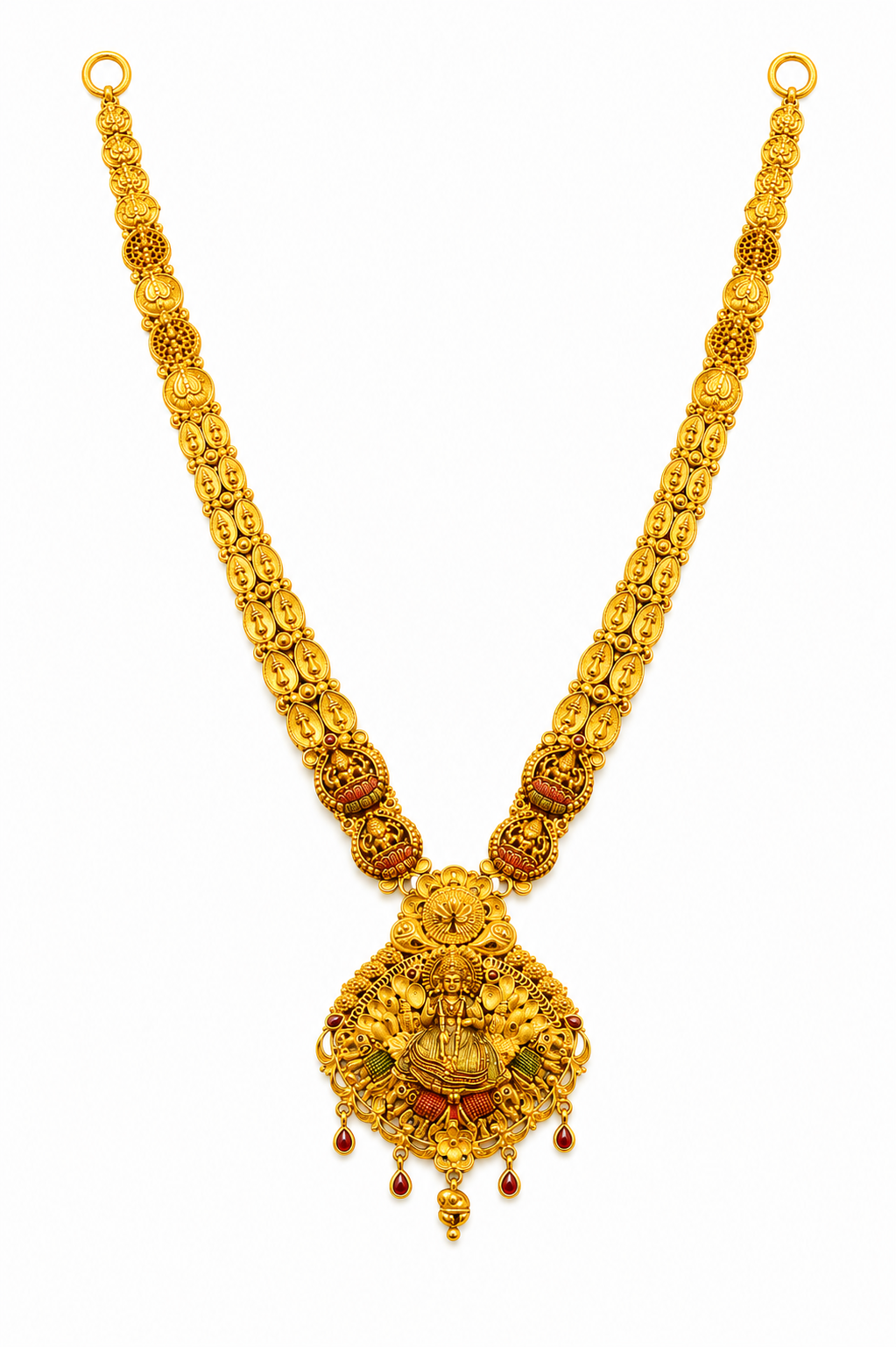 22K Gold Antique Lakshmi Devi Haram