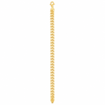22K Gold Classic Curb Link Mens Bracelet