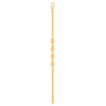 22K Gold Swirl Elegance Women’s Bracelet