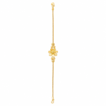 22K Gold Blooming Floral Charm Women’s Bracelet