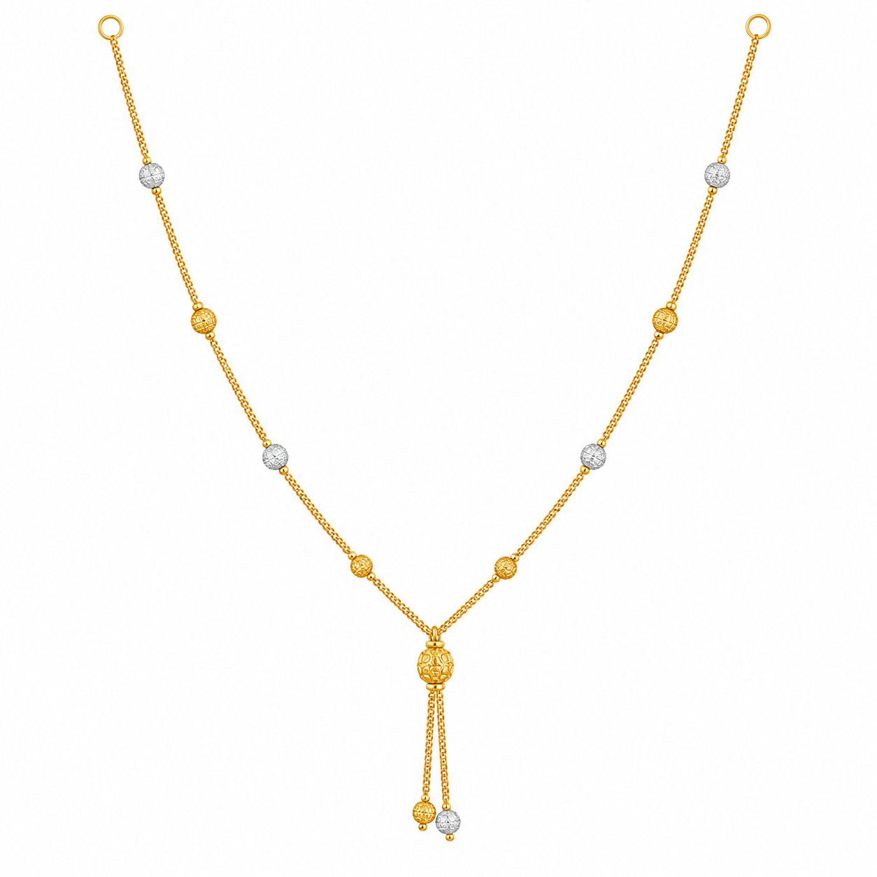 22K Gold Imperial Dual-Tone Tokyo Tassel Chain