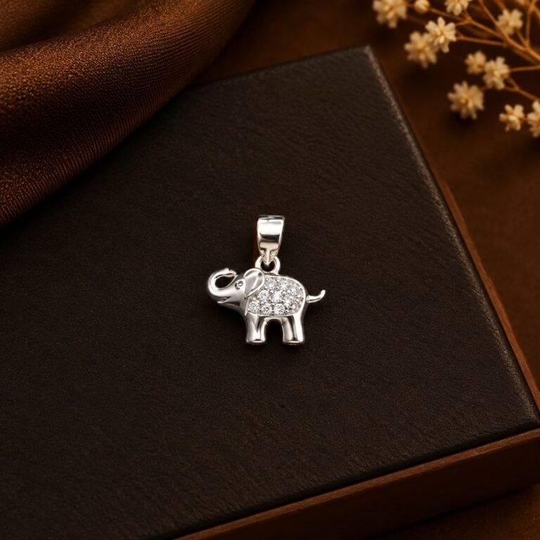 92.5 Silver Elephant Pendant