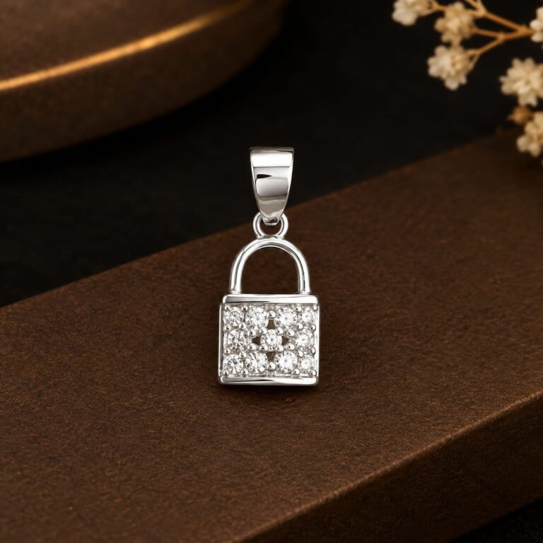 92.5 Silver Lock Pendant