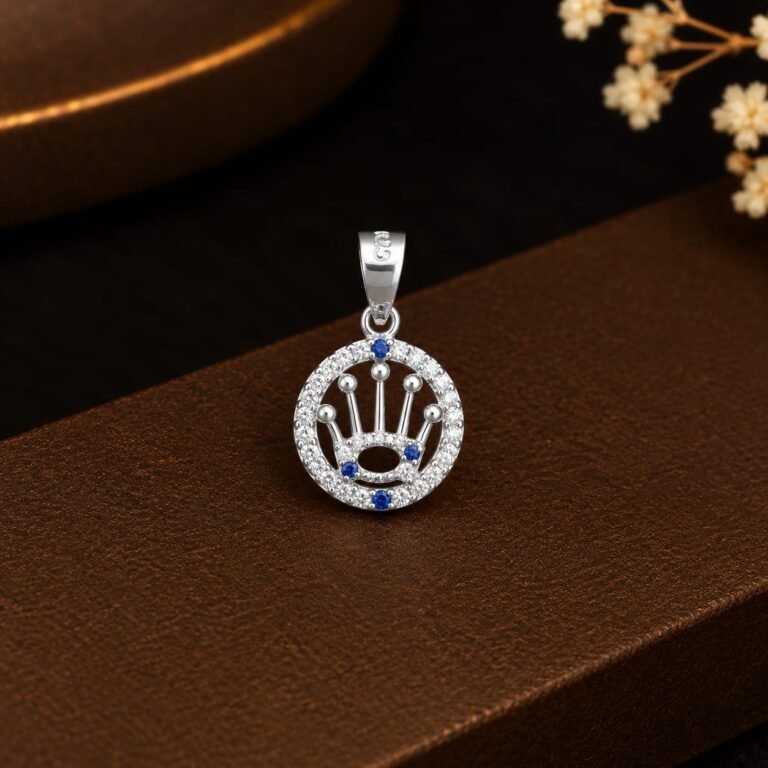 92.5 Silver Crown Pendant