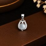92.5 Silver Pearl Stone Pendant